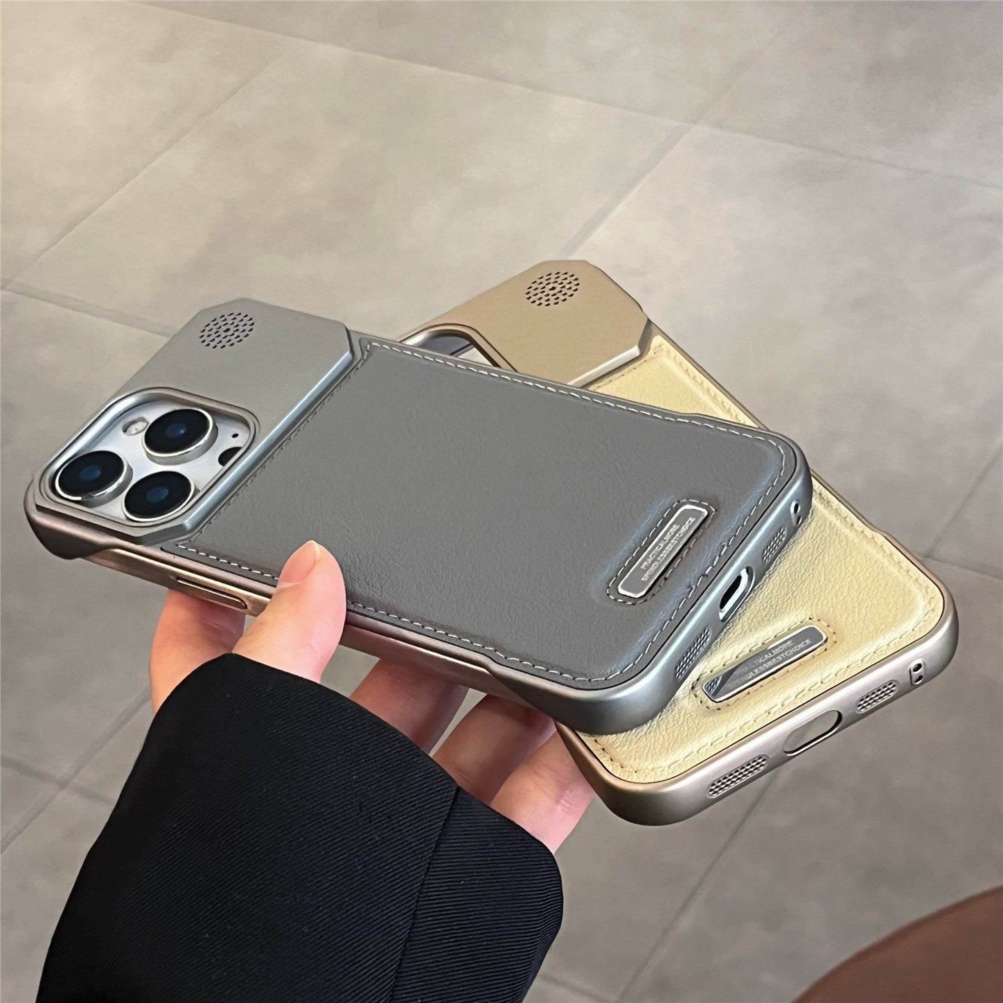 Aromatherapy Leather Magnetic Phone Case 17 High-grade Frameless Hard Protection Case