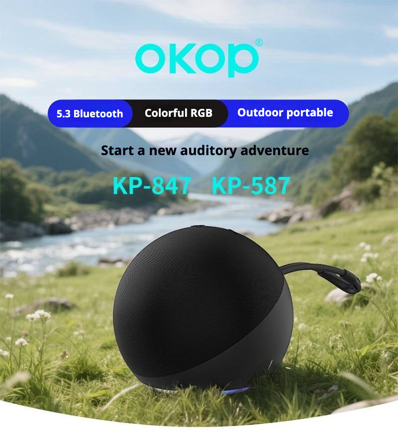 KP-847 Haut-parleur Bluetooth portable avec RGB lumière ambiante usine directe Stock prêt Featur