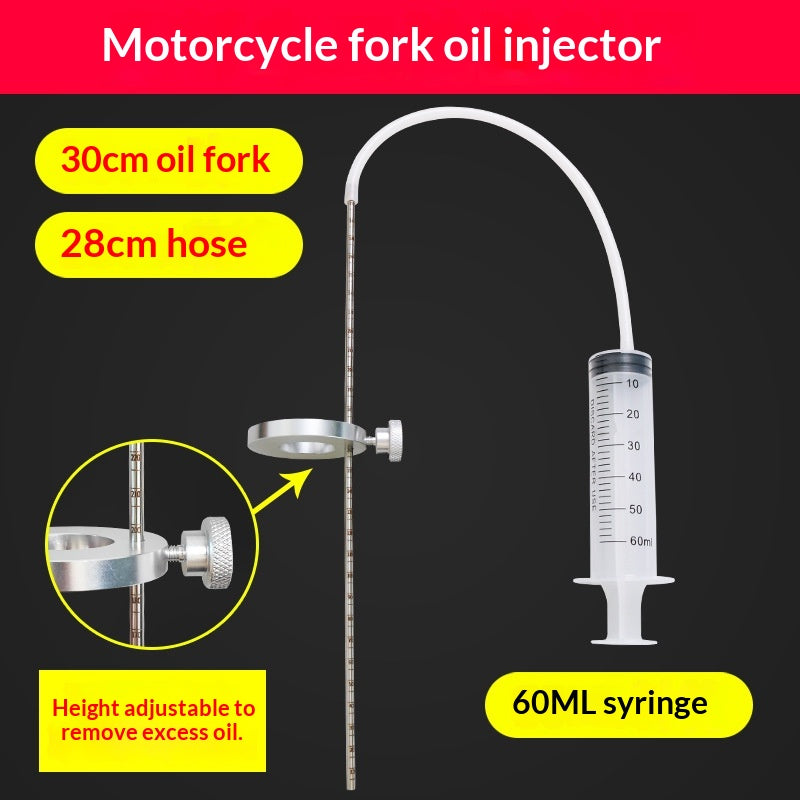 Mesure du niveau d'huile d'amortisseur pour les fourches avant de moto
