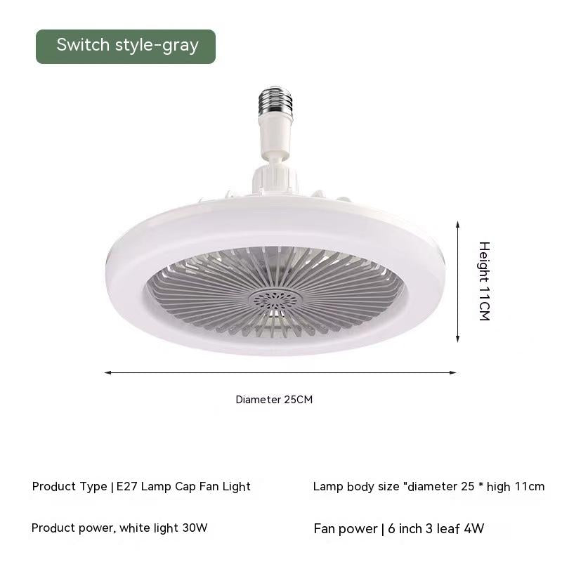 Télécommande E27 Vis réglable chambre à coucher aromathérapie Petit ventilateur lampe