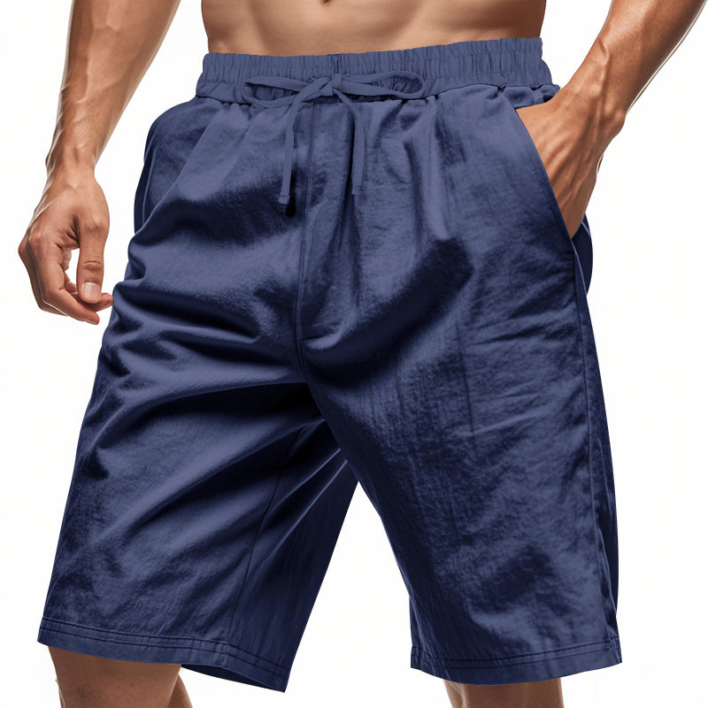 Short homme Summer Thin Beach Casual Loose Short cinq points Homme's Outer Wear