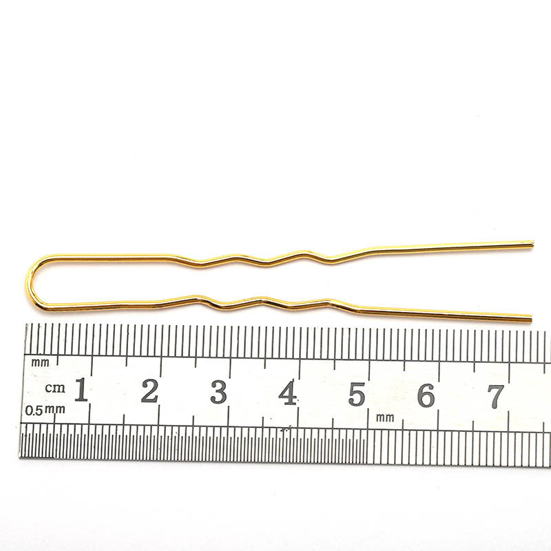 Bricolage accessoires capillaires matériel Retro Wave U-forme variété deux dents épingle à cheveux