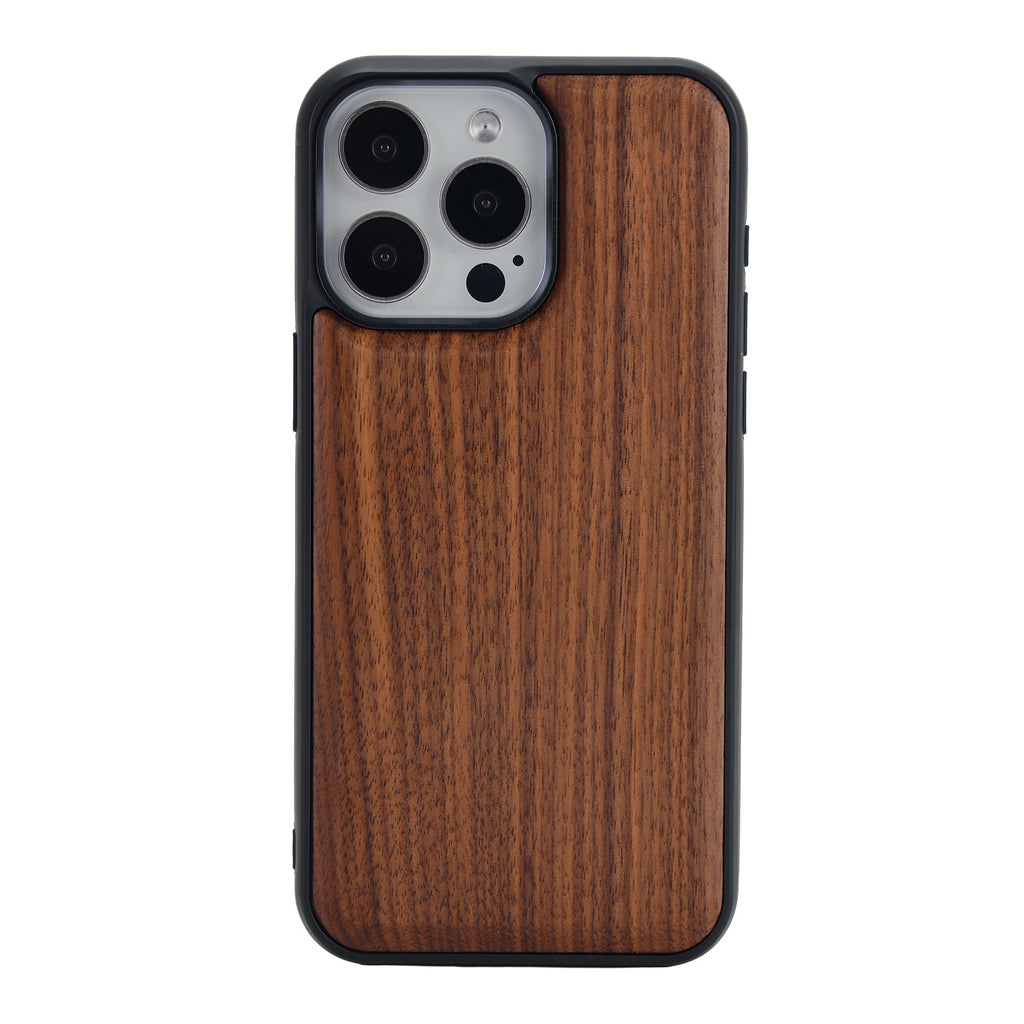 Boîtier de téléphone en bois magnétique