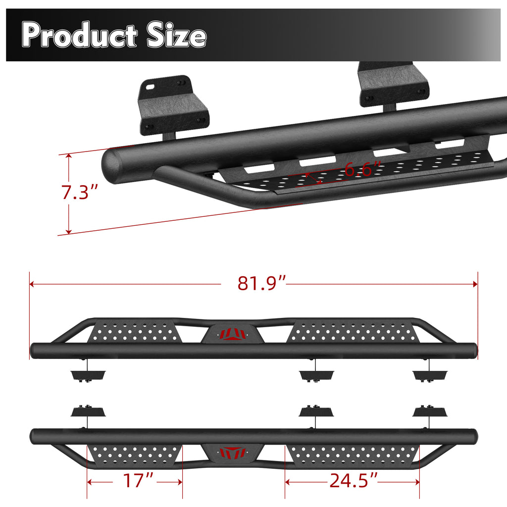 Cartes SuperCrew Cab Compatible pour 2015- F150 & 2017- Ford F250 F350 Super Duty Crew Cab