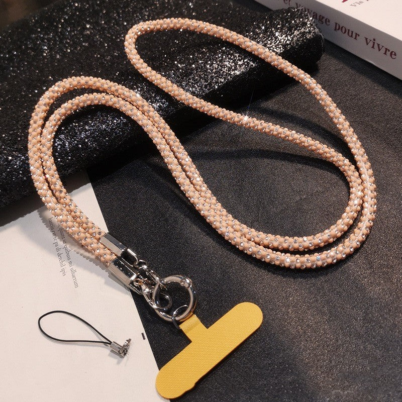 Strass Téléphone portable Lanyard Crossbody Long