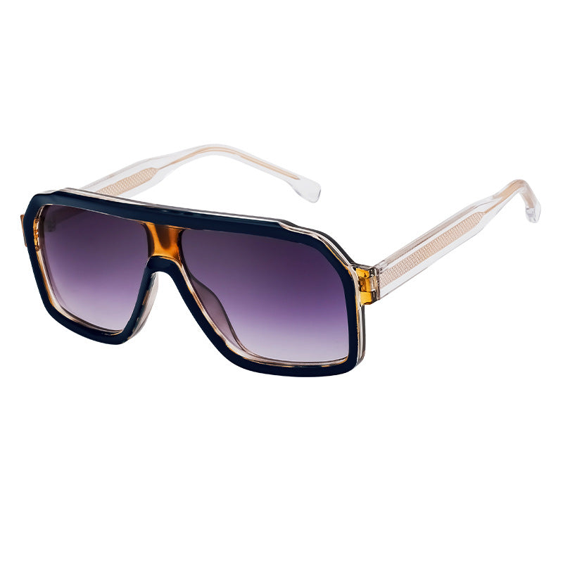 Lunettes de soleil européennes et américaines de style carré pour hommes