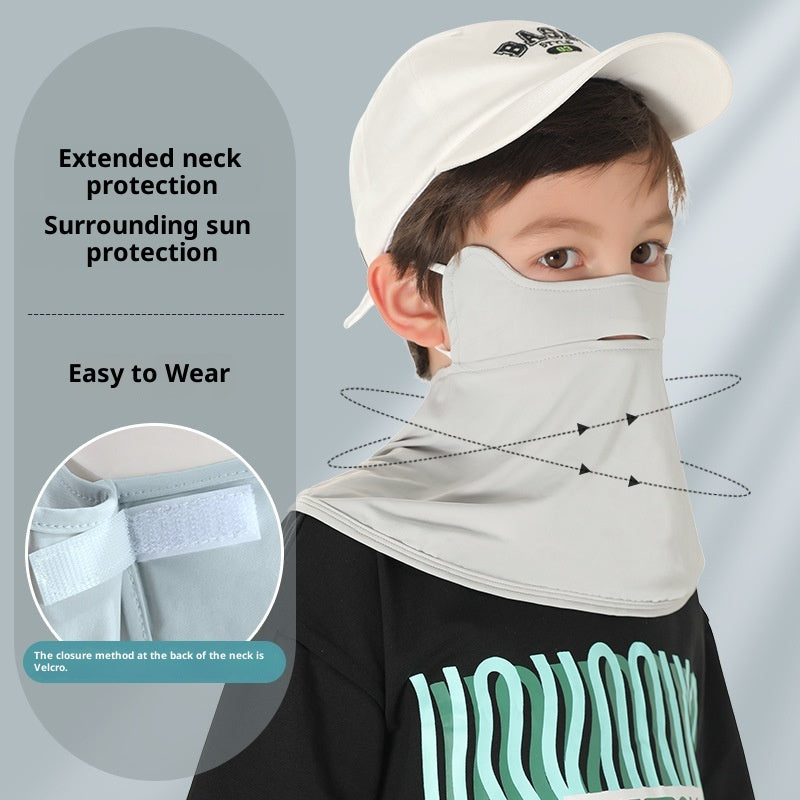 Masque d'été pour enfants en soie de glace
