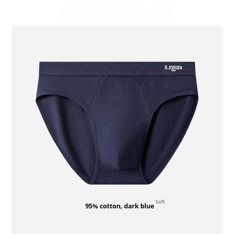 Slips en coton respirant pour hommes avec un crotch de coton antibactérien