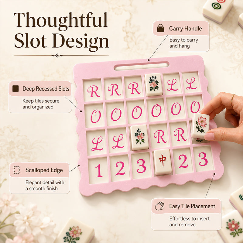1PC Mahjong Tile Placement Board