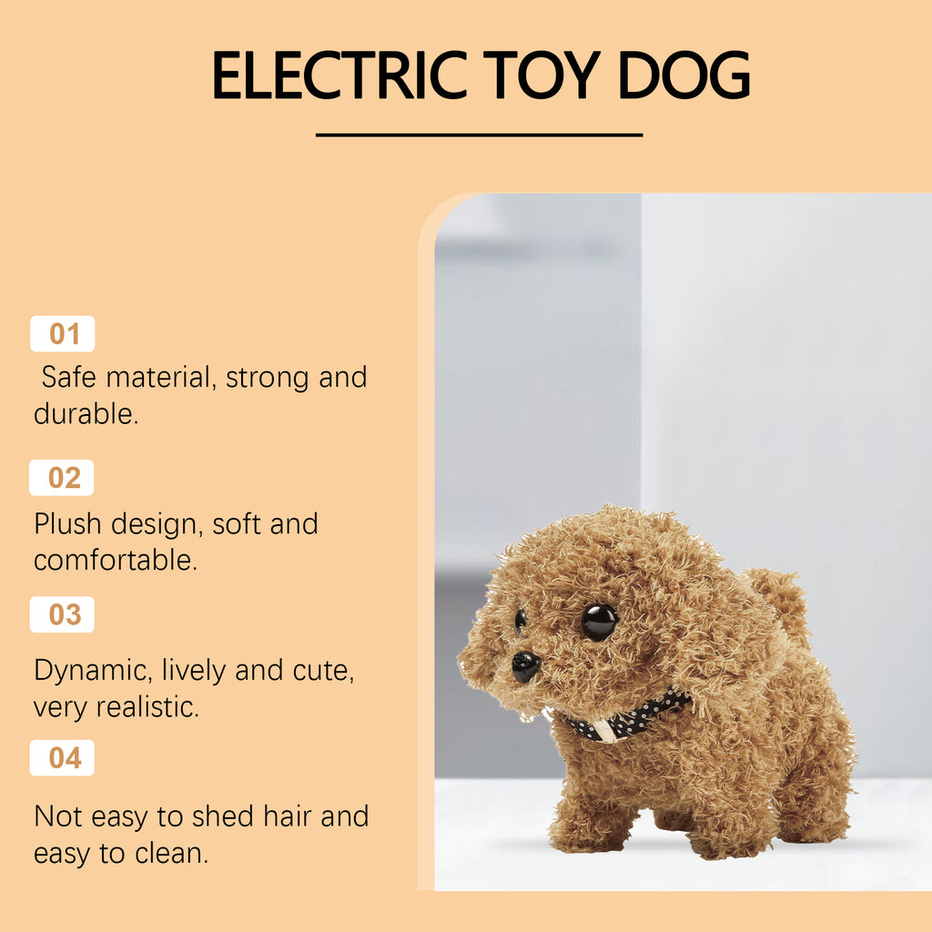 Jouet en peluche électrique mignon chien