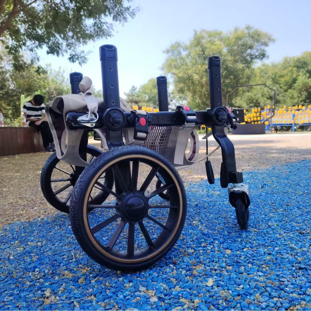 Fauteuil roulant pour chiens pour la réhabilitation de la paralyse et l'aide à la mobilité pour chiens handicapés