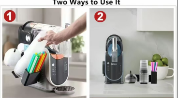 Organisateur de la Coupe Machine Slushie - Organisateur de la Coupe Côté 3 en 1 pour Ninja Slushie Machin