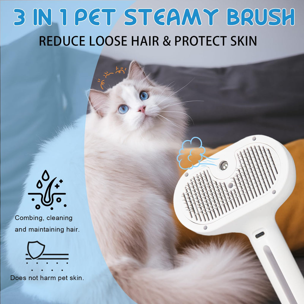 Brosse à vapeur pour chats et chiens
