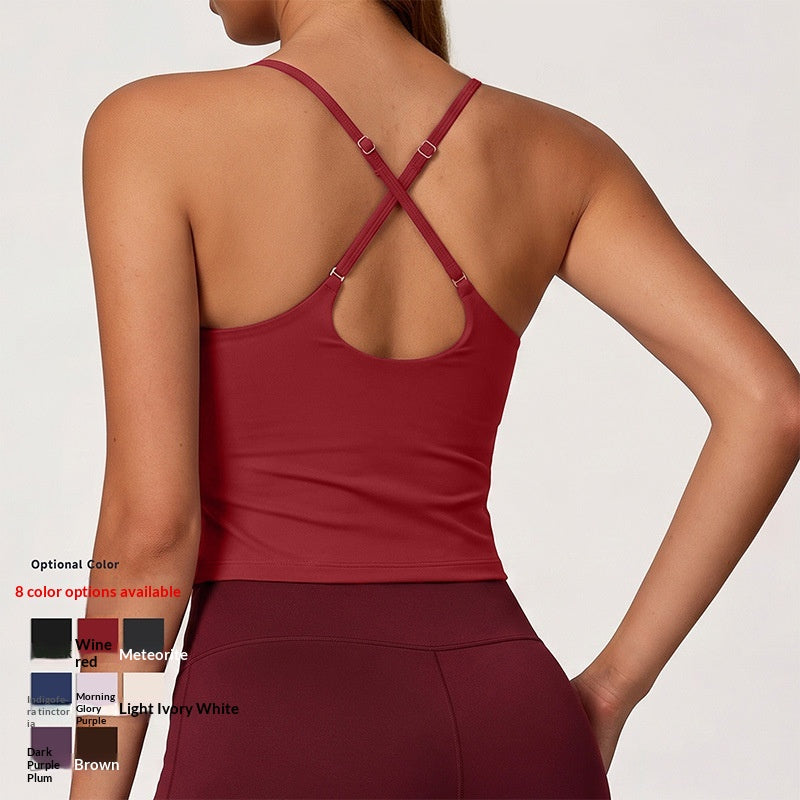 Yoga Tank Top Séchage rapide Exercice Porter pour l'extérieur