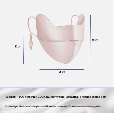 Masque de Soie Protège Soleil Femmes Protection UV