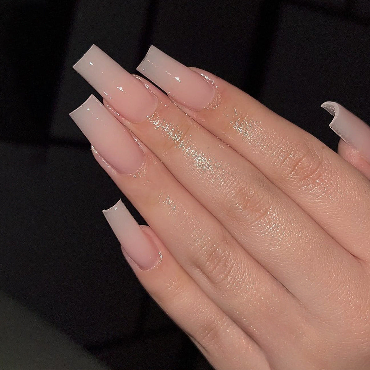 Faux ongles porter l'eau Pipe Patch de couleur solide