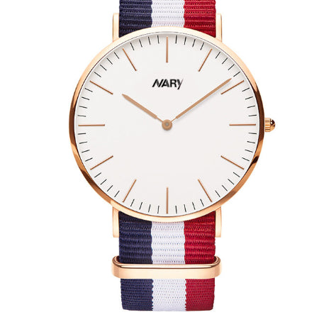Minimaliste British Style Montre Trendy Quartz Montre pour étudiants et couples