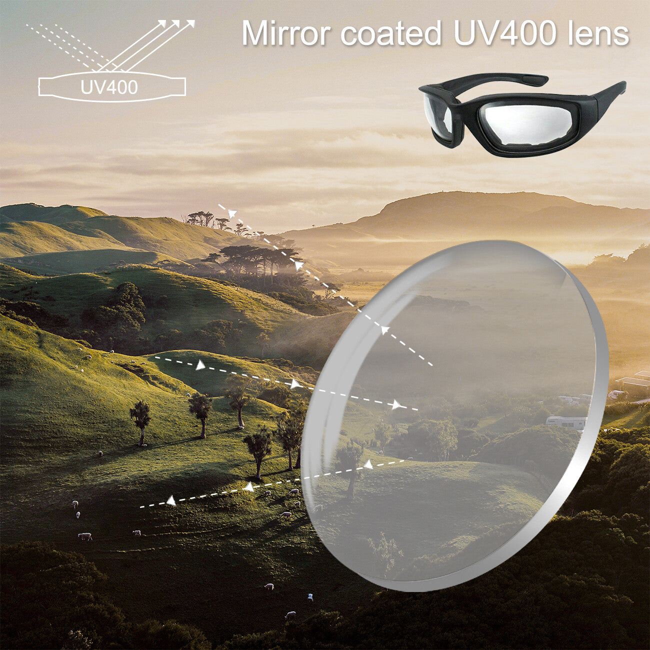 Lunettes de soleil à vélo Chopper Lunettes de sport de plein air pour hommes