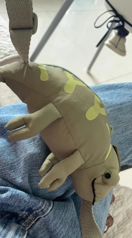 Cartoon Cute Green Lizard Sac Chameleon Sacs pour enfants