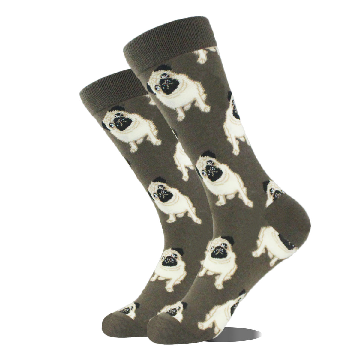 Peinture à l'huile rétro cartoon animal homme Chaussettes mi-calf
