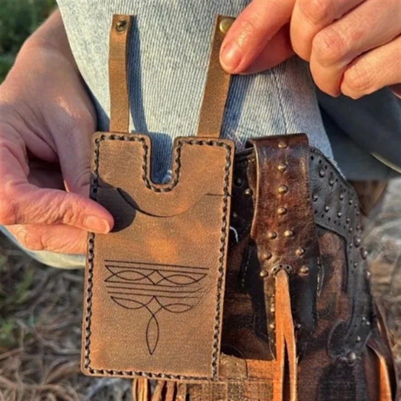 Portefeuille de boot Western avec strap Snap