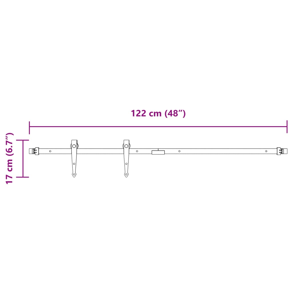 Mini ensemble de fixation de porte coulissante pour portes de cabinet