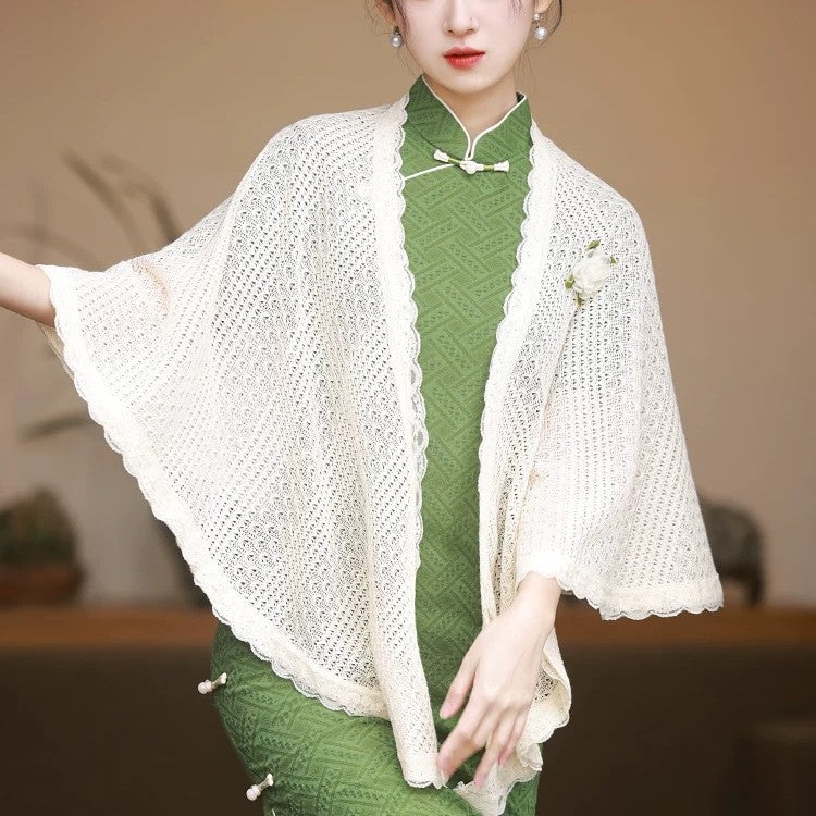 Cheongsam à la mode chinoise Veste minimaliste Niche Cloak et Shawl