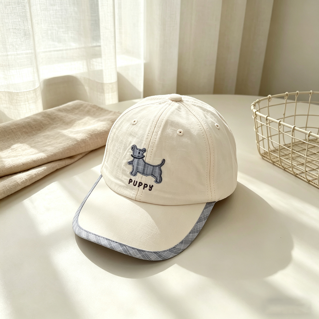 Plaid rayé unicolore pour enfants Bordé chien étanche