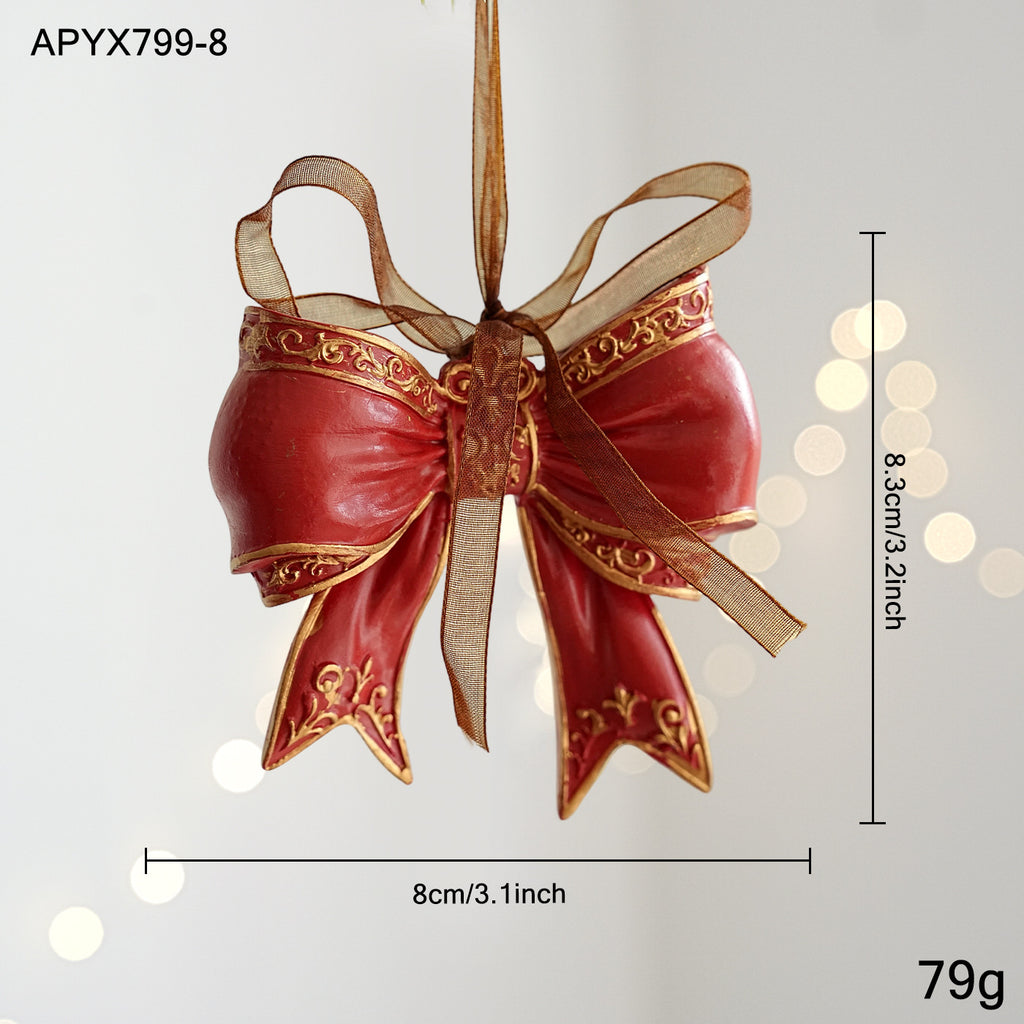 Pendentif peint en résine de style rétro