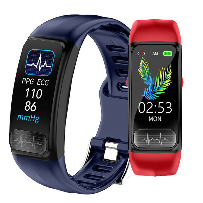 Bracelet de sport intelligent PPG ECG ECG Fréquence cardiaque et surveillance de la pression artérielle