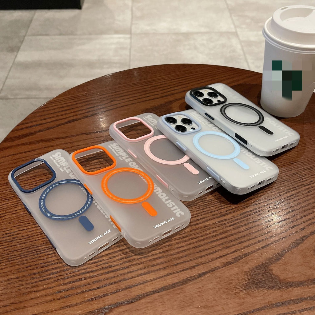 Coque de protection pour téléphone portable magnétique simple