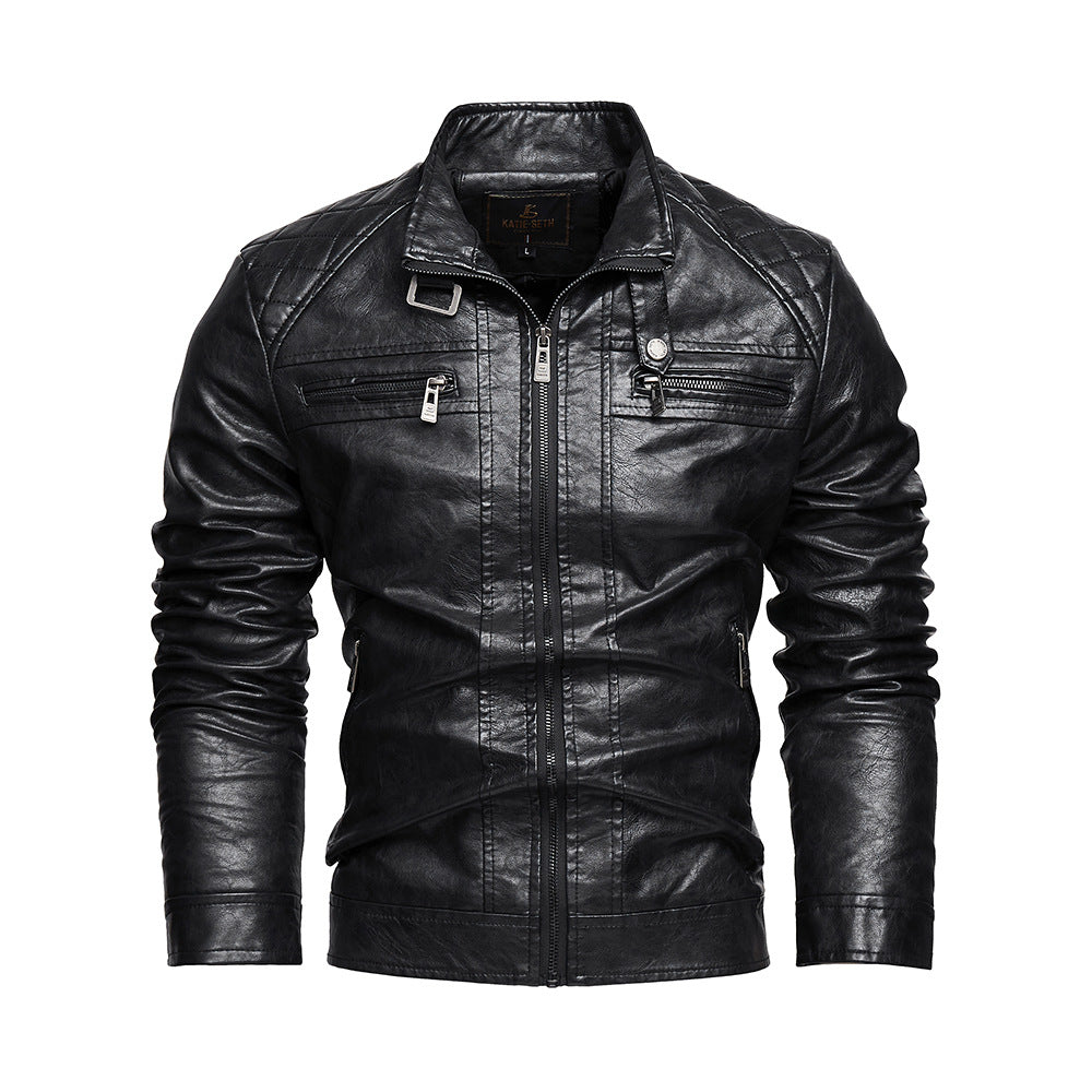 Veste en cuir Trendy Pocket Pu personnalisé