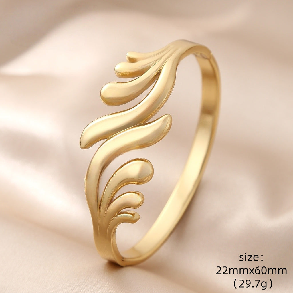 Bracelet femme en acier inoxydable simple et polyvalent