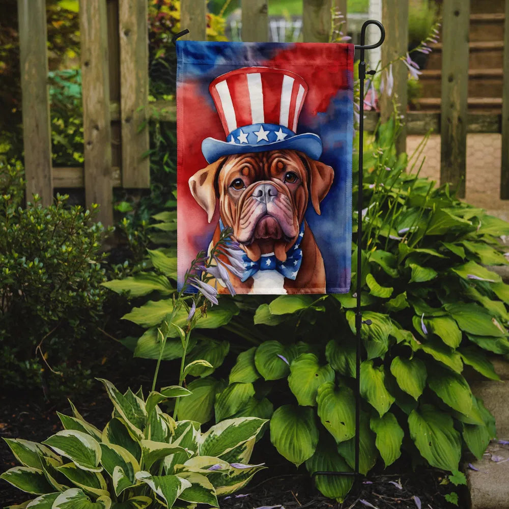 Dogue de Bordeaux Patriotique American Garden Flag Mailbox Flag Marque de drapeau décoratif