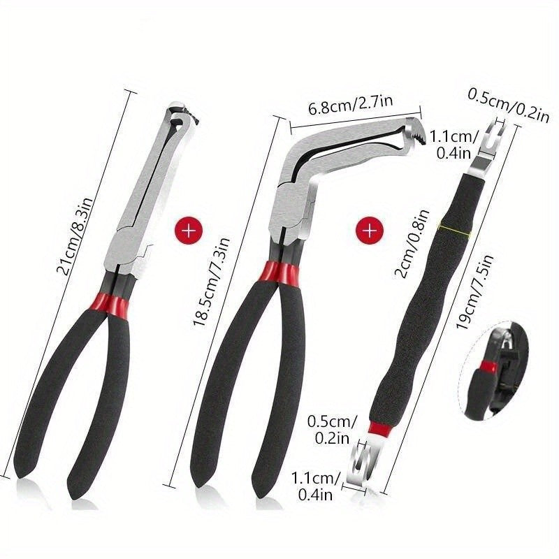 3x Connecteur électrique Déconnecter pinces pour voitures Automotive Plug Removal Tool