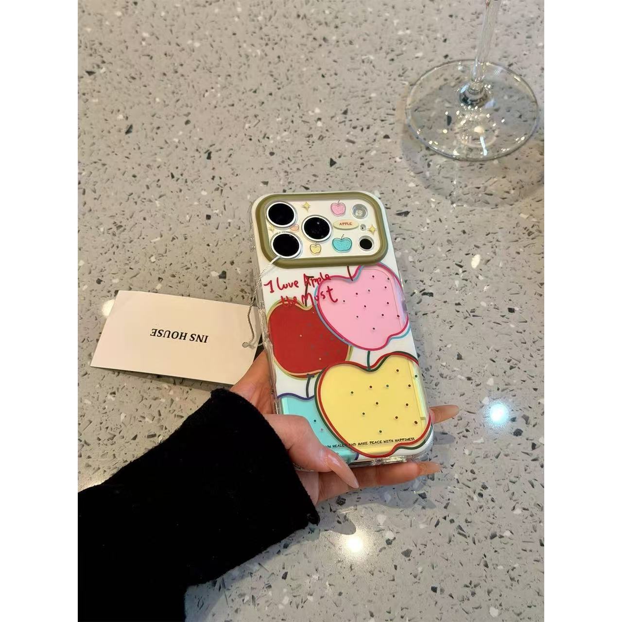 Case de téléphone Graffiti de style Instagram couleur dopamine