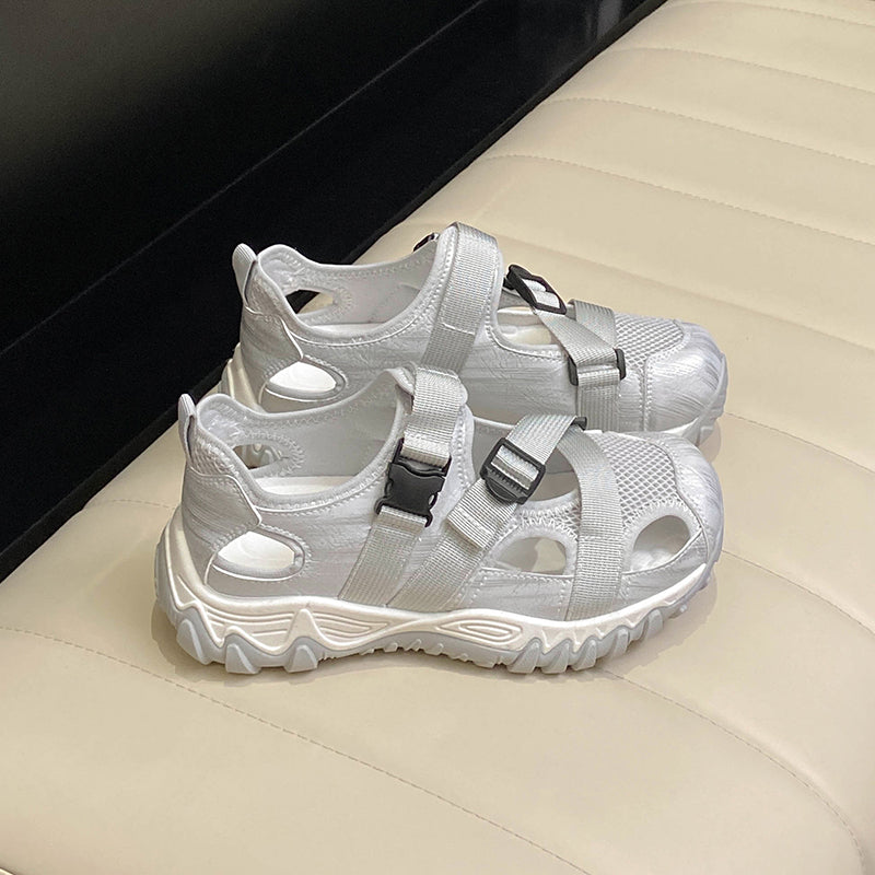 Femmes Respirant Mesh Sport Platform Sandales Matching Casual Daily