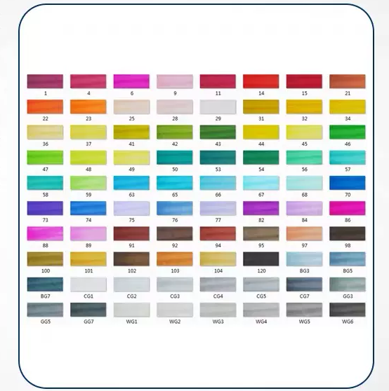 Double-tête alcool huileux couleur Animation stylo de peinture pour les étudiants professionnels d'art