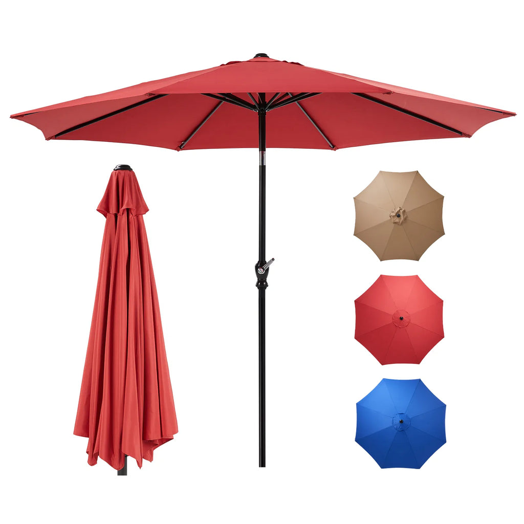 Parapluie extérieur Patio avec Tilt bouton poussoir et Crank