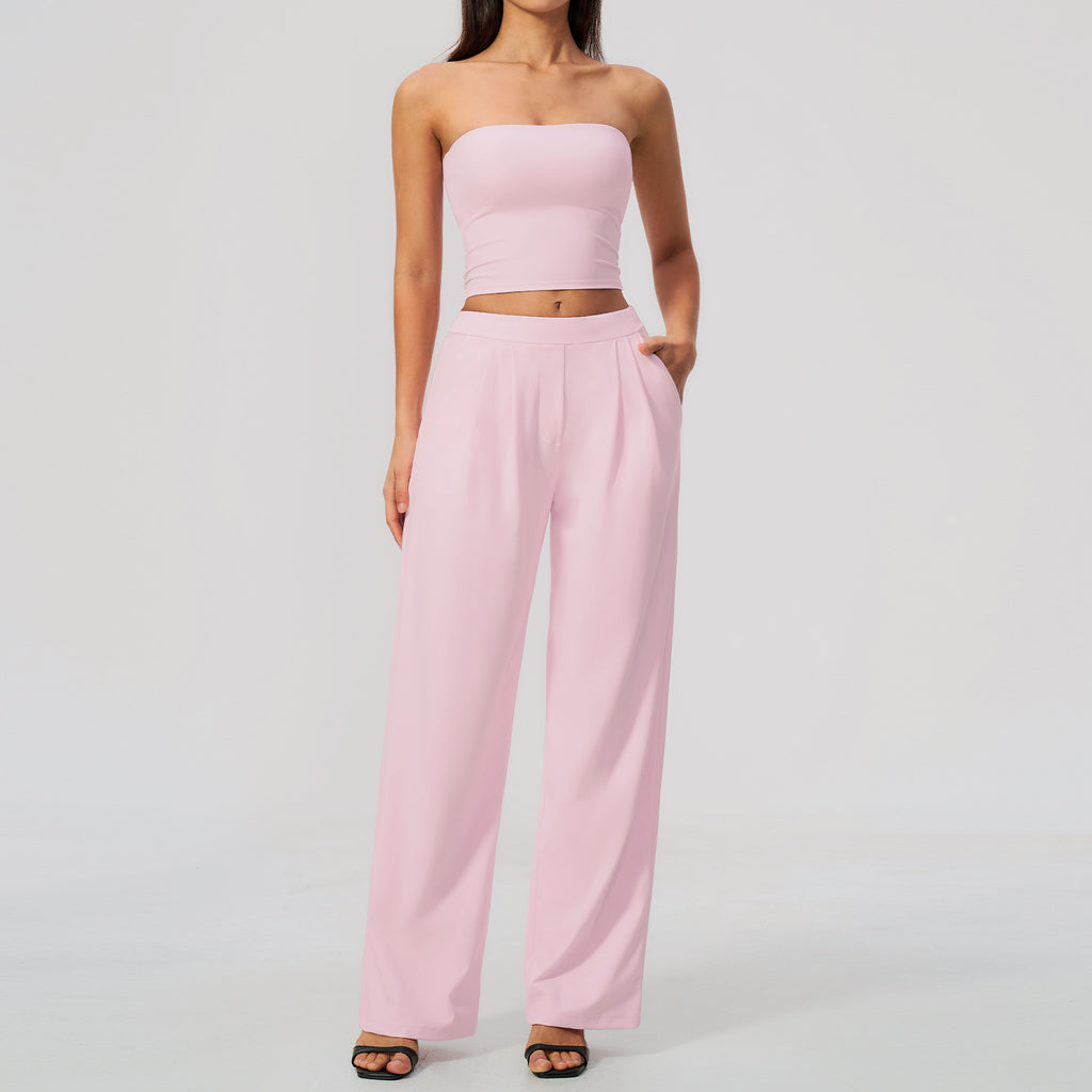 Ensemble de costumes de yoga haute taille à séchage rapide respirant