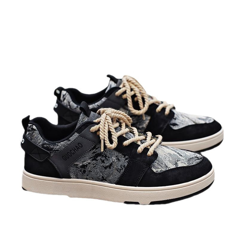 Sneakers hommes Automne et été Niche Design Trendy Casual All-matching Student peinture à l'huile
