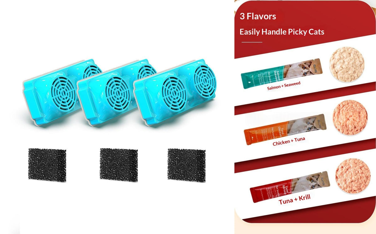 Kit de fontaine d'eau pour animaux sans fil en acier inoxydable