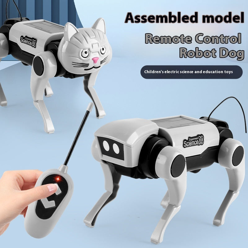 Chien mécanique à télécommande et jouet assemblé Cat 2 In1