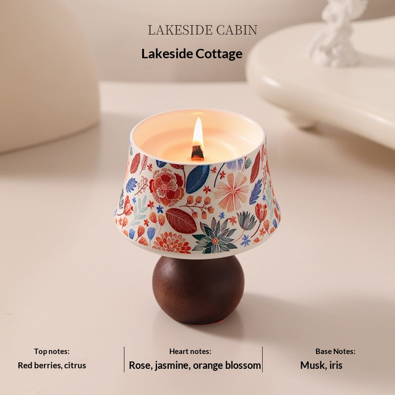 Bougie d'aromathérapie dans une tasse en céramique avec une sensation premium et une cire de soja longue durée pour Indo