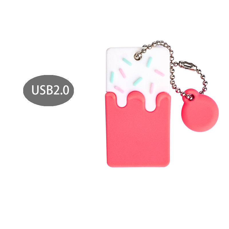 Little Cake Mini Cute Girl Mobile Anti-loss Pendant U Disk
