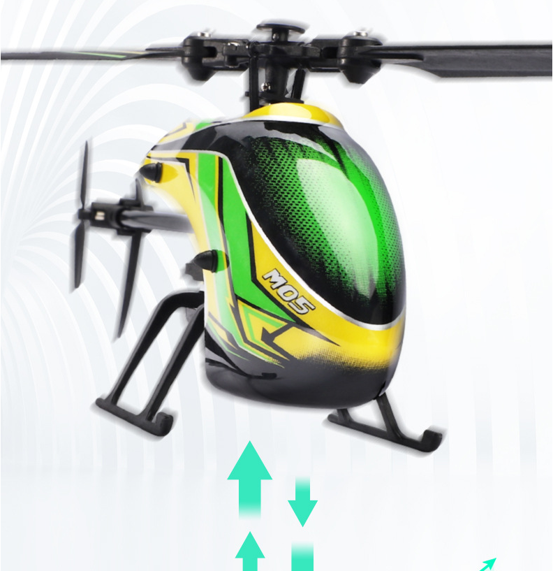 Hélicoptère à quatre voies à six axes autostabilisant