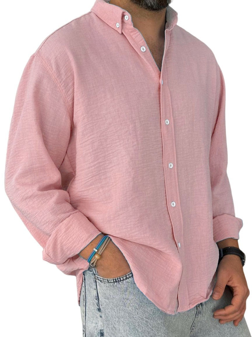 Chemise à manches longues à manches longues pour hommes