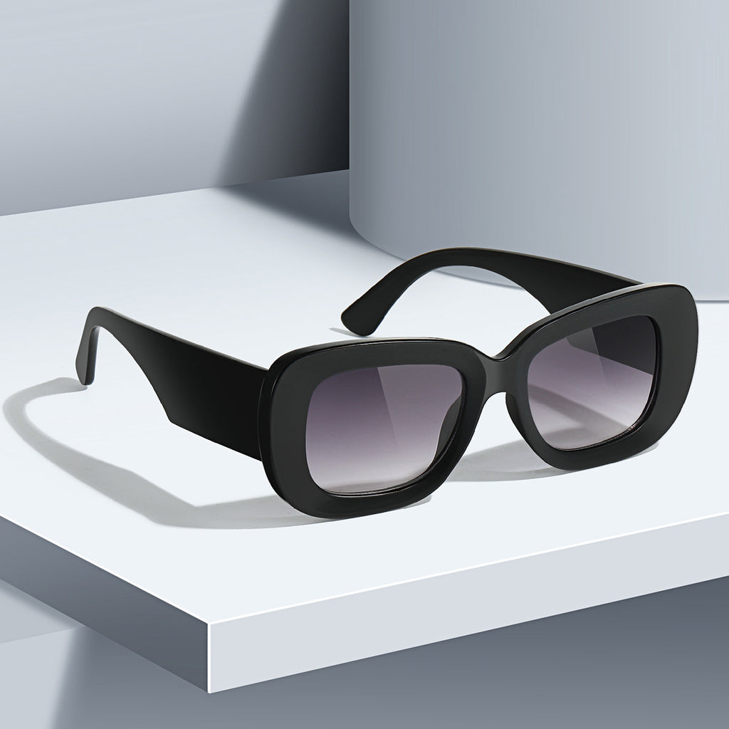 Lunettes de soleil simples Retro Square mode