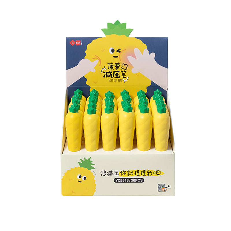 Stylo de décompression de dessin animé Cactus Gel Stylo de décompression créatif