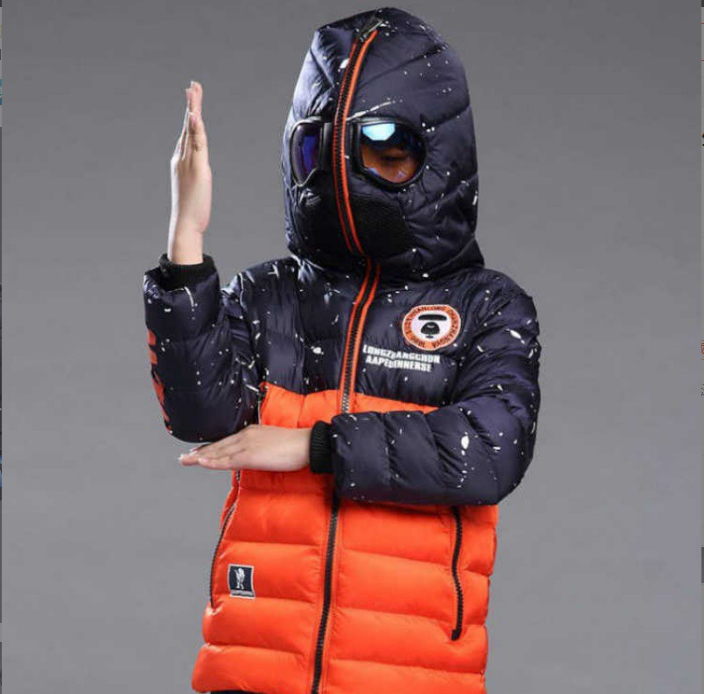 Lunettes de mode pour garçon en coton chaud à capuche